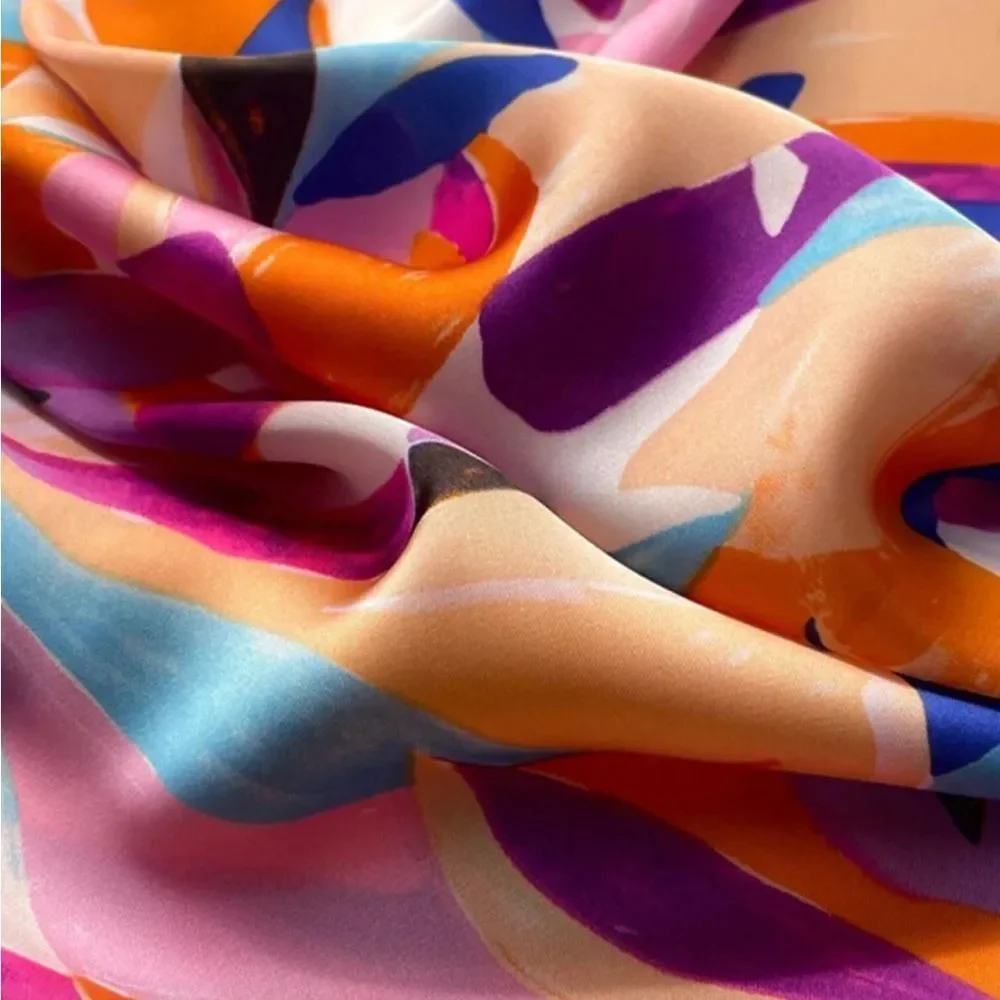 Floral Print Scarf Multicolor N1378